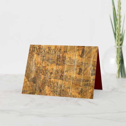我々アメリカ合衆国憲法 サンキューカード (正面)