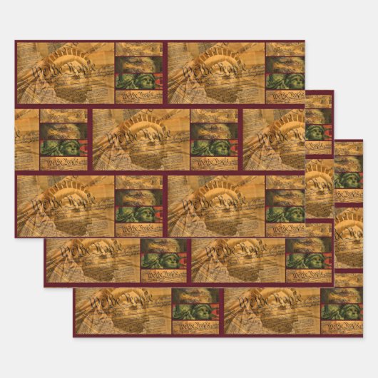 我々アメリカ合衆国憲法 ラッピングペーパーシート (セット)