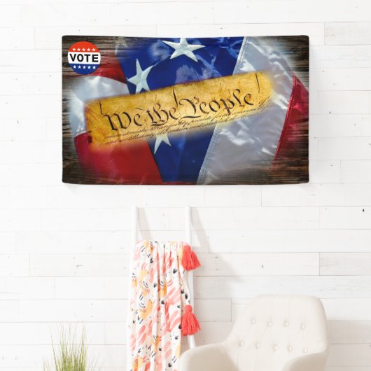 我々アメリカ合衆国憲法 横断幕 (インサイチュ)