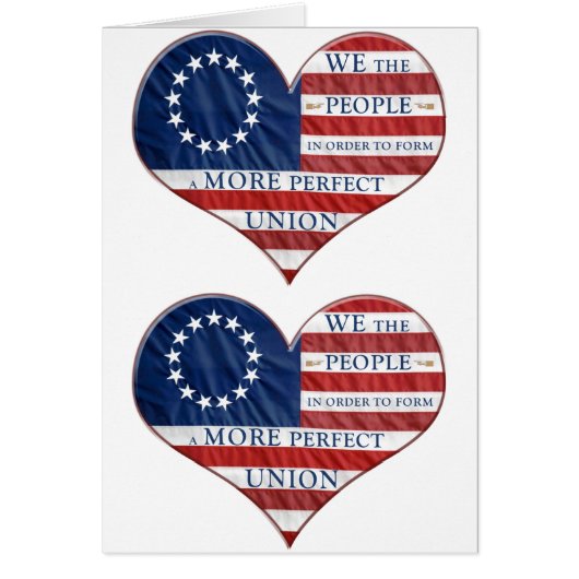 我々アメリカ国旗のハート (正面)