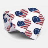 我々アメリカ国旗のハート ネクタイ (ロール)
