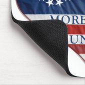 我々アメリカ国旗のハート マウスパッド (コーナー)