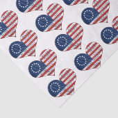 我々アメリカ国旗のハート 薄葉紙 (詳細)