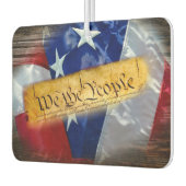 我々アメリカ国旗 カーエアーフレッシュナー (左)