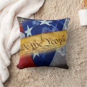 我々アメリカ国旗 クッション (ブランケット)