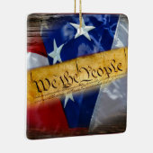 我々アメリカ国旗 セラミックオーナメント (右)