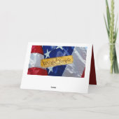 我々アメリカ国旗 ノートカード (裏面)