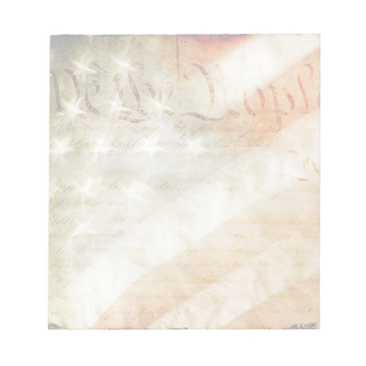 我々アメリカ国旗 ノートパッド (正面)