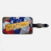 我々アメリカ国旗 ラゲッジタグ (裏面横)
