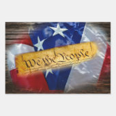 我々アメリカ国旗 ラッピングペーパーシート (正面3)