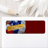 我々アメリカ国旗 ラベル (インサイチュ)