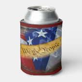 我々アメリカ国旗 缶クーラー (缶正面)