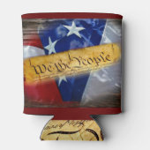 我々アメリカ国旗 缶クーラー (裏面)