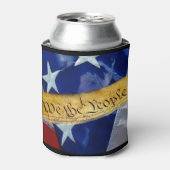 我々アメリカ国旗 缶クーラー (缶正面)