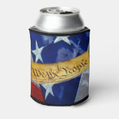 我々アメリカ国旗 缶クーラー (缶裏面)