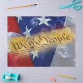 我々アメリカ国旗 薄葉紙 (クラフト)