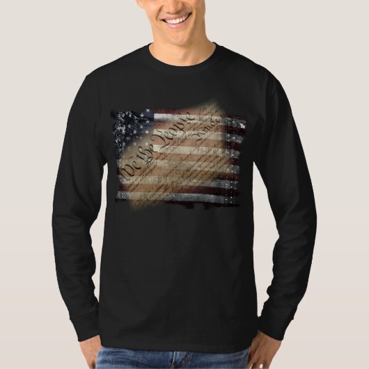 我々アメリカ国旗 Tシャツ (正面)