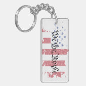 我々アメリカ平和国旗のスプラット キーホルダー (正面左)