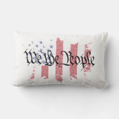 我々アメリカ平和国旗のスプラット ランバークッション (裏面)