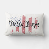 我々アメリカ平和国旗のスプラット ランバークッション (正面)
