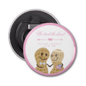 我々エレガントは可愛い発表を結び結婚つけた 栓抜き (正面)