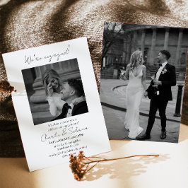 我々エレガントは婚約パーティ婚約した招待状 招待状