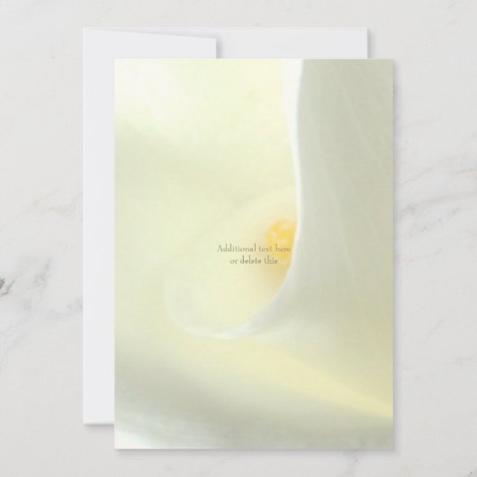 我々エレガントは結び目のフローラの駆け落ちを結んだ 招待状 (裏面)