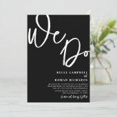 我々エレガントは黒白の台本を作結婚る 招待状 (スタンド正面)