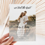 我々エレガントはKnot Photoの走り結婚を結んだ 招待状<br><div class="desc">我々エレガントはKnot Photo's Elopement結婚招待状を結んだ</div>