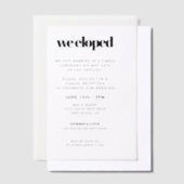 我々エロプシンプルルChic ベラム紙招待状 (オフセット)