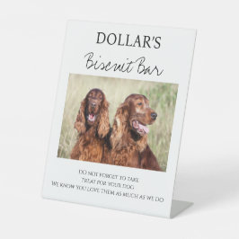 我々カスタムは愛犬のビスケッ結婚トのバーを扱う 台座サイン