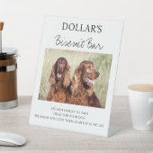 我々カスタムは愛犬のビスケッ結婚トのバーを扱う 台座サイン (インサイチュ)