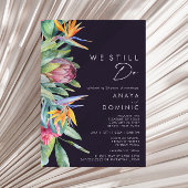 我々カラフルはまだ更新する熱帯パープル 招待状