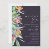 我々カラフルはまだ更新する熱帯パープル 招待状 (正面)