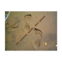 我々シャベル砂ではなく雪 – 砂の足跡