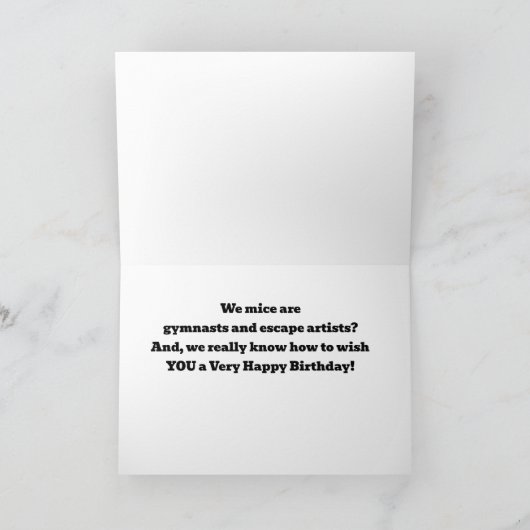我々ネズミはパーティーの方法を知っている – YES我々は! カード (内部)