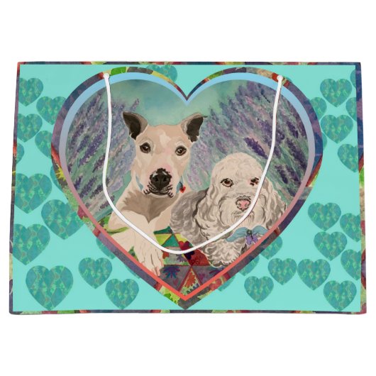 我々ハートピクニック ラージペーパーバッグ (正面)