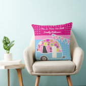 我々ピンクのブルーキャンパ転がンレトロかわいい クッション (椅子)