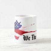 *~*我々ピープル・ウォーター・カラー米国国旗 コーヒーマグカップ (中央)