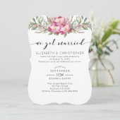 我々ピ得ンク結婚したフローラ結婚の駆け落ち 招待状 (スタンド正面)