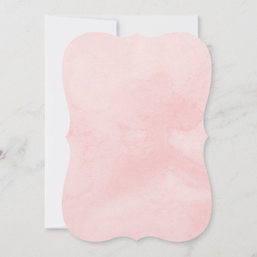 我々ピ得ンク結婚したフローラ結婚の駆け落ち 招待状 (裏面)