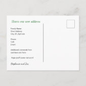 我々フロリダピンクフラミンゴフローラニューホームに移動 案内ポストカード (裏面)