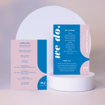 我々ブルーレトロスタイル結婚のサービスの順序を行う