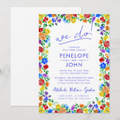 我々ボホモダンレインボーフローラ結婚ズ 招待状 (正面/裏面)