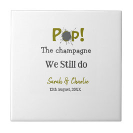 我々ポップ・アートのはまだ金ゴールドグレーのカップルnamを行うシャンパン タイル