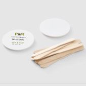 我々ポップ・アートのはまだ金ゴールドグレーのカップルnamを行うシャンパン ハンドファン (組立なし)