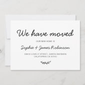 我々ミニマルは、新しい住宅引越し発表を引っ越した 招待状 (正面)