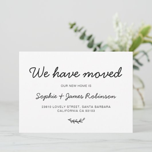 我々ミニマルは、新しい住宅引越し発表を引っ越した 招待状 (スタンド正面)