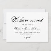 我々ミニマルは、新しい住宅引越し発表を引っ越した 招待状 (正面)
