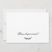 我々ミニマルは、新しい住宅引越し発表を引っ越した 招待状 (裏面)